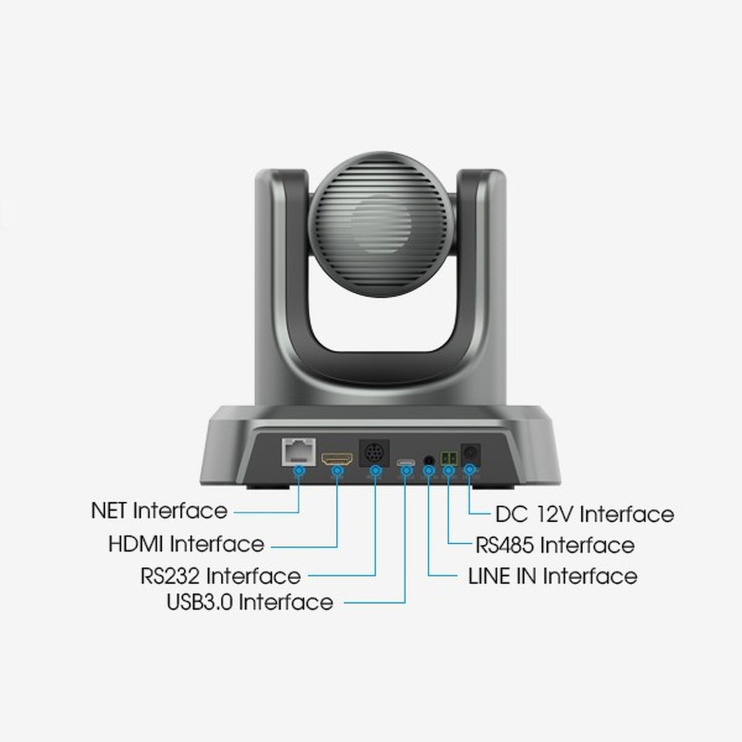 Voice Tracking, Face Tracking & Gesture Control 4K UHD Webcam