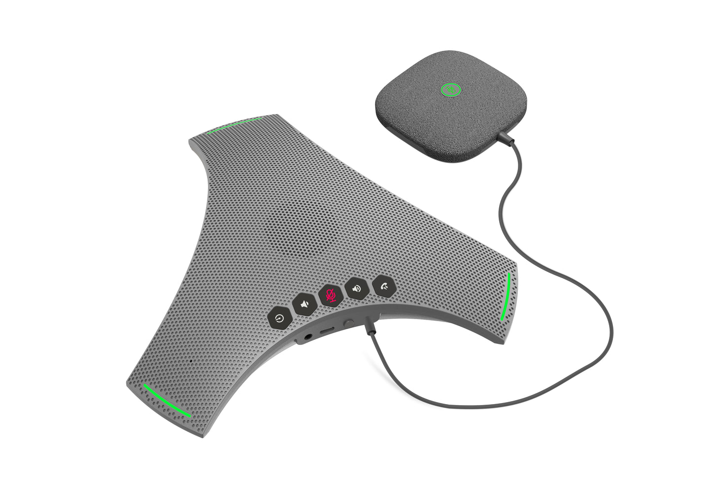 Wireless Daisy Chain Omnidirectional Microphone Speaker for Conference Meeting